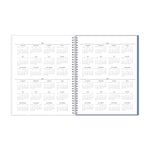 2025-2026 Blue Sky Tanya Blue 8.5" x 11" Academic Year Daily Planner, Plastic Cover, Multicolored (156259)