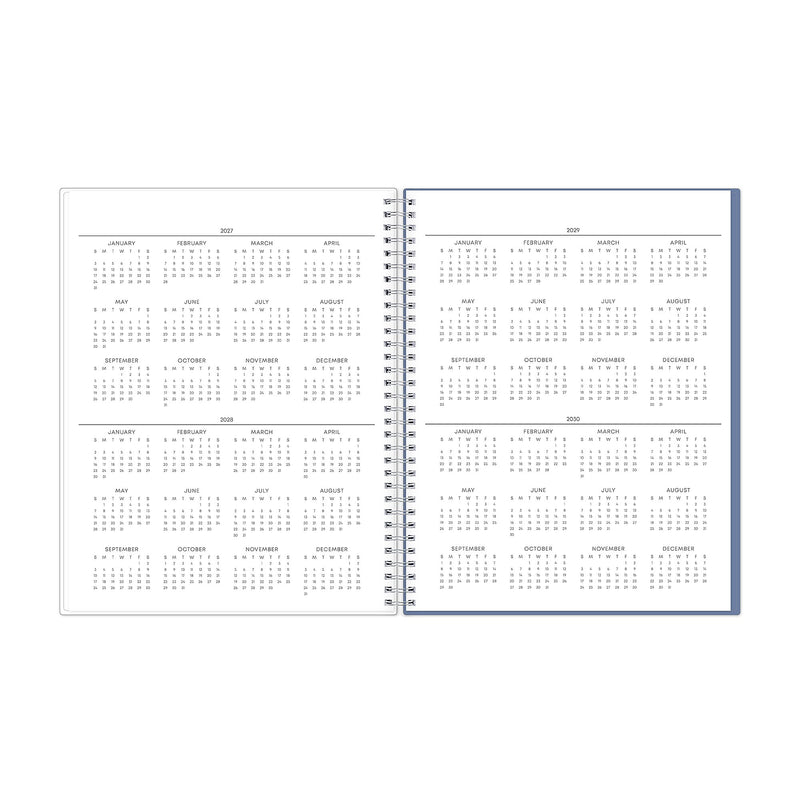 2025-2026 Blue Sky Tanya Blue 8.5" x 11" Academic Year Daily Planner, Plastic Cover, Multicolored (156259)