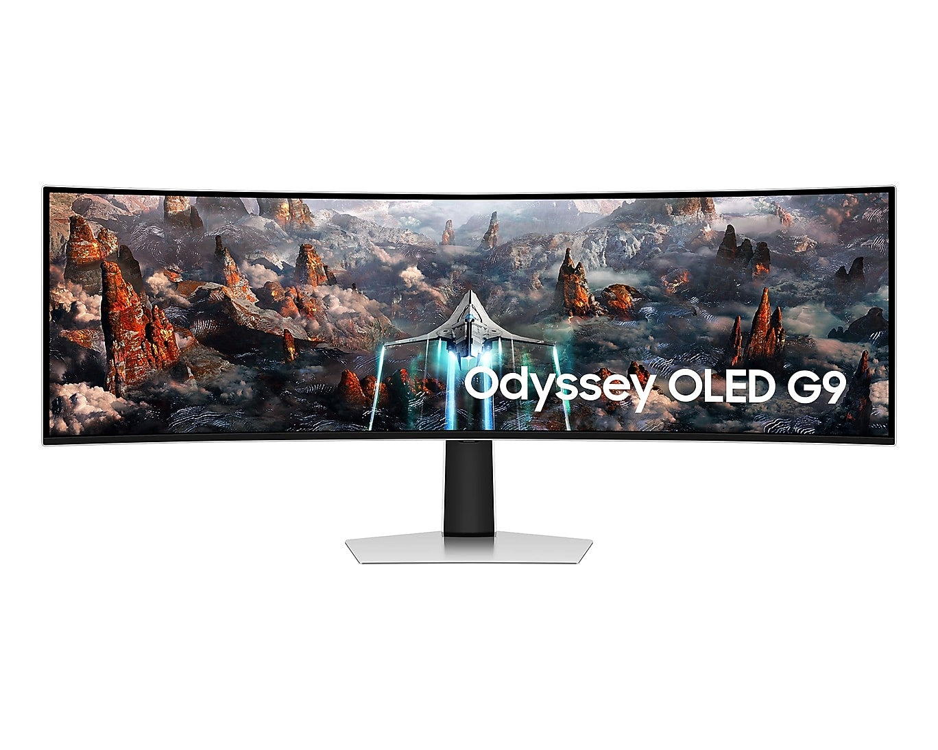 Samsung Odyssey 49" Curved 240Hz OLED Gaming Monitor, Silver (S49CG934SN)