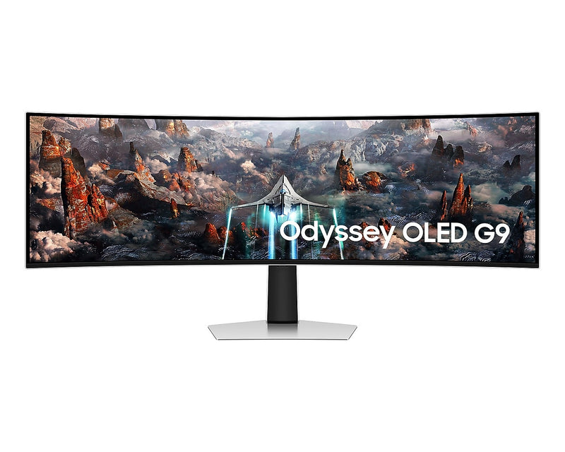 Samsung Odyssey 49" Curved 240Hz OLED Gaming Monitor, Silver (S49CG934SN)