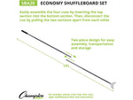 Champion Sports Shuffleboard Set, Multicolor (SBA20)