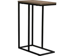 Household Essentials Jamestown 10.25"W x 18.13"D Laminate End Table, Ashwood/Black (8083-1)
