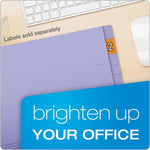 Pendaflex Recycled End Tab File Folder, Straight Cut, Letter Size, Purple, 100/Box (H110DPR)