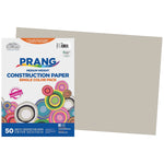 Prang 12" x 18" Construction Paper, Gray, 50 Sheets/Pack, 5 Packs/Bundle (PAC8807-5)