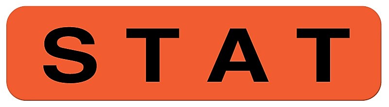 STAT Label Removable, 1-1/4" x 5/16"
