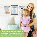 Hadley Designs 11" x 14" Colorful Dark Calming Corner and Feelings Chart Posters, 9/Set (HDDX004AHGC9D)