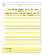Barker Creek E-Z Edit Handwriting Practice Paper, 8.5" x 11", 60 lbs., Multicolored, 50 Sheets/Pack (BC5502)