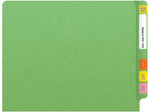 Medical Arts Press Heavy-Duty End Tab File Folder, Straight Cut, Letter-Size, Green, 40/Box (S-09459-GRN)