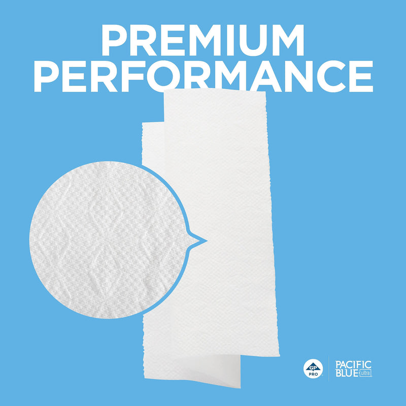 Pacific Blue Ultra Recycled C-Fold Paper Towels, 1-ply, 220 Sheets/Roll, 10 Rolls/Carton (33587)