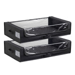 Techni Home 39 Quart Storage Container, Fabric, Black, 2/Pack (RTA-SUB305)