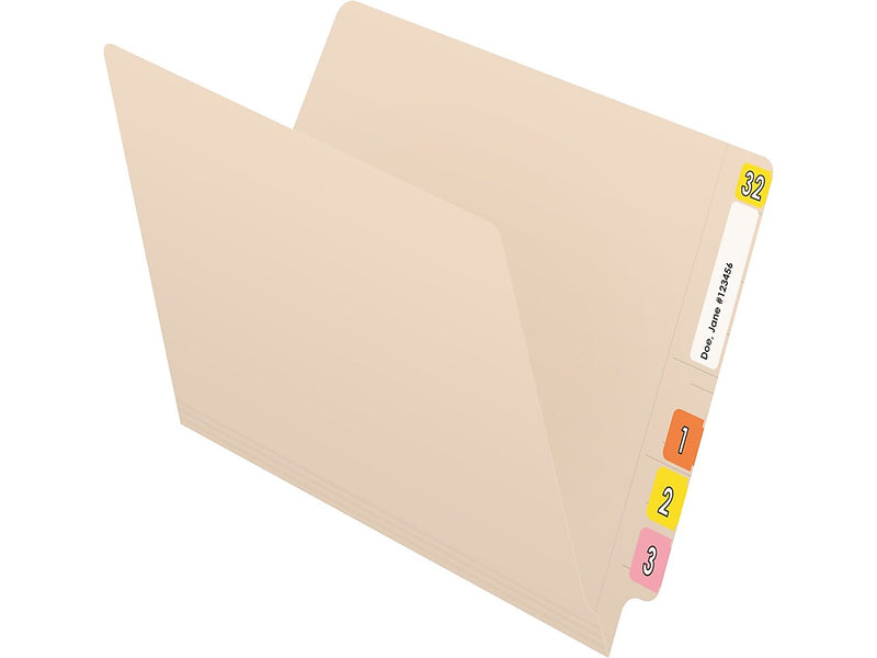 Medical Arts Press End Tab File Folder, Straight-Cut, Letter Size, Manila, 50/Box (S-01103-50-3)