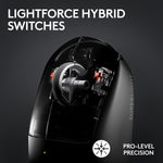 Logitech PRO X Superlight 2 Wireless Optical Gaming Mouse, Black (910-006628)