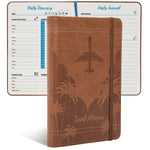 Global Printed Products Travel 5" x 7" Planner, Paperboard Cover, Brown (GPP-0119-A)