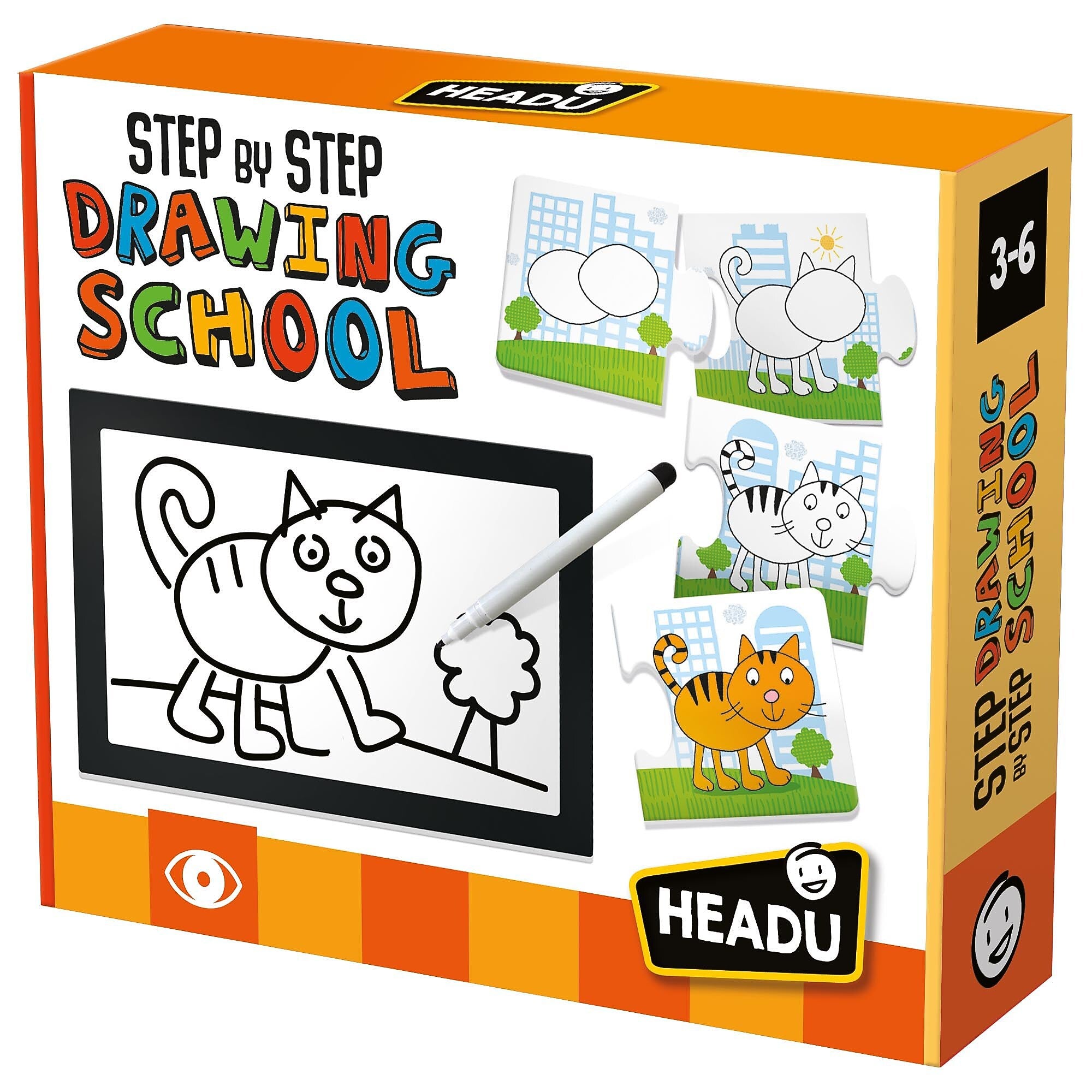 Headu Step by Step Drawing School, 10 Pages (HDUIT21062)