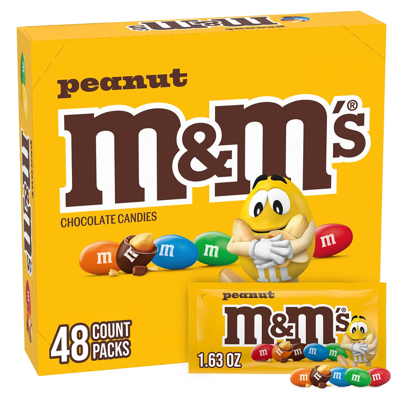 M&M's Peanut Milk Chocolate Pieces, 1.74 oz., 48/Box (MMM01232)