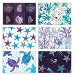 Better Office Cards with Envelopes, 4" x 6", Sea Life, 50/Pack (64559-50PK)