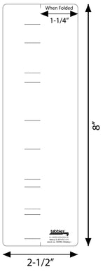 Tabbies Cov-R-Tabs Hanging File Folder Tabs, White, 50/Pack (55990)