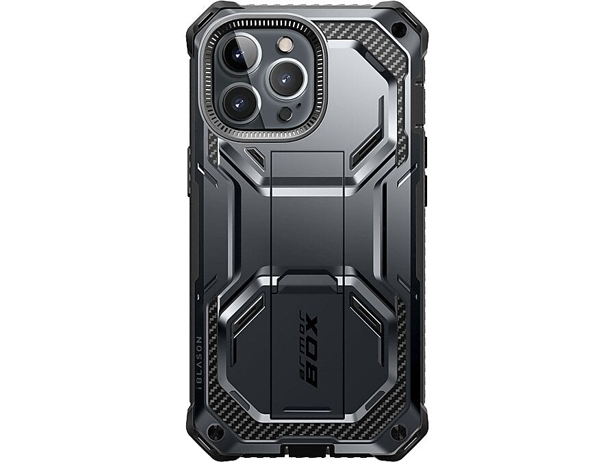 i-Blason Armorbox Black Rugged Case for iPhone 14 Pro (iPhone2022Pro-6.1-Armorbox-SP-Black)