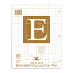Roaring Spring Paper Products Engineer Calculation Graph Pad, 8.5" x 11", Graph Ruled, Manila, 100 Sheets/Pad (95182)