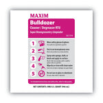 Maxim Bulldozer Cleaner/Degreaser RTU, Safe-to-Ship, Lemon Scent, 32 oz, 6/Carton (MLB05100086)