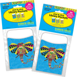 Barker Creek Bohemian Animals Library Pockets, 5.125" x 3.5", 60/Set (BC3845)