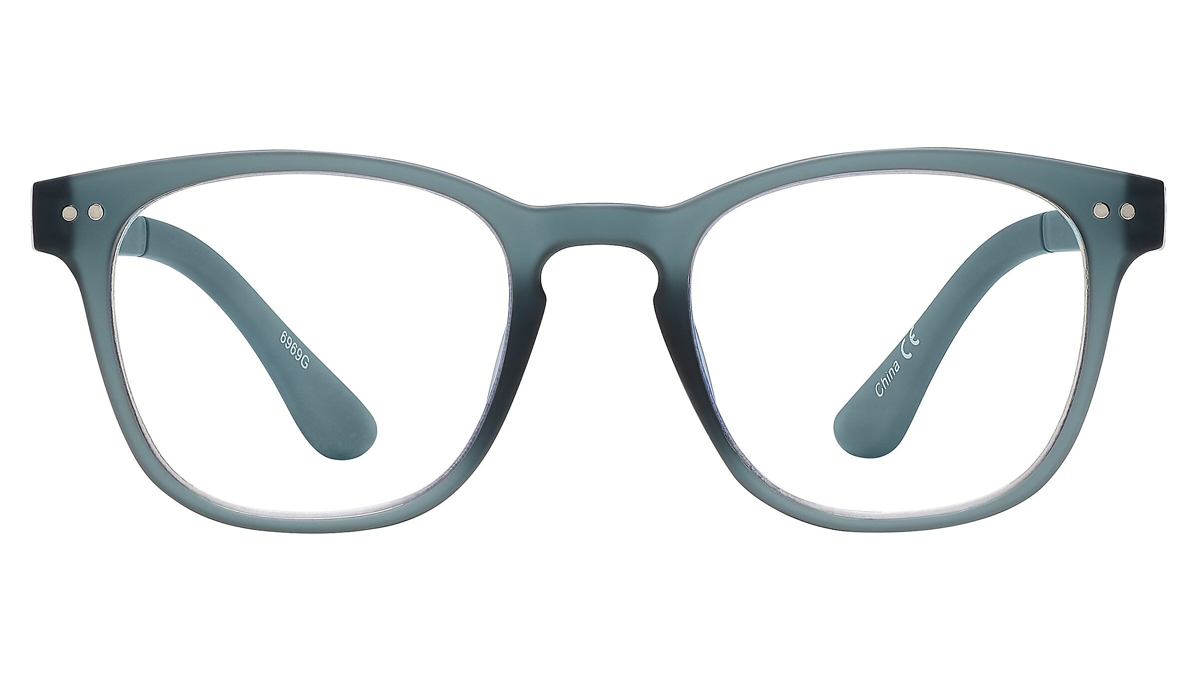 SAV Tri-focus Blue Light +2.00 Reading Glasses, Teal (E2306)