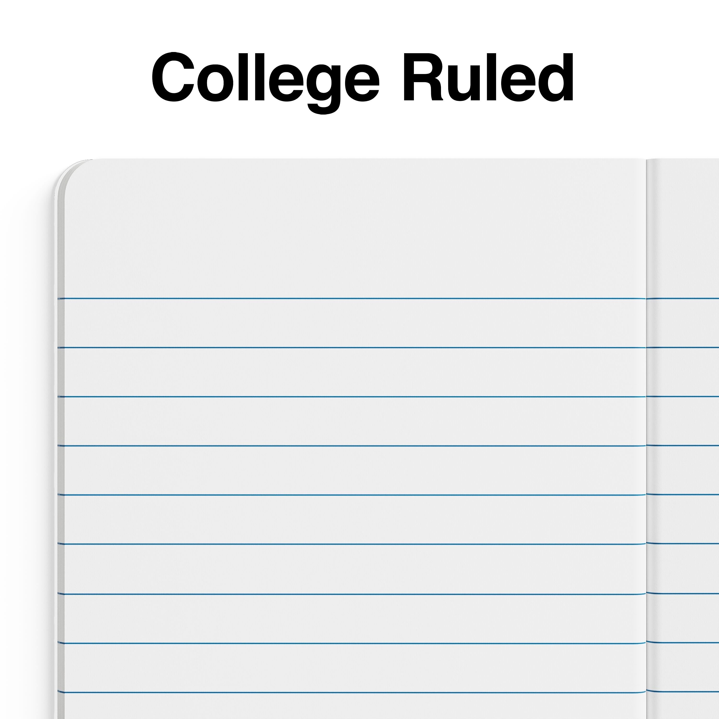 Staples 1-Subject Composition Notebooks, 3.25" x 4.5", College Ruled, 80 Sheets, Assorted Colors, 2/Pack (ST17501C)