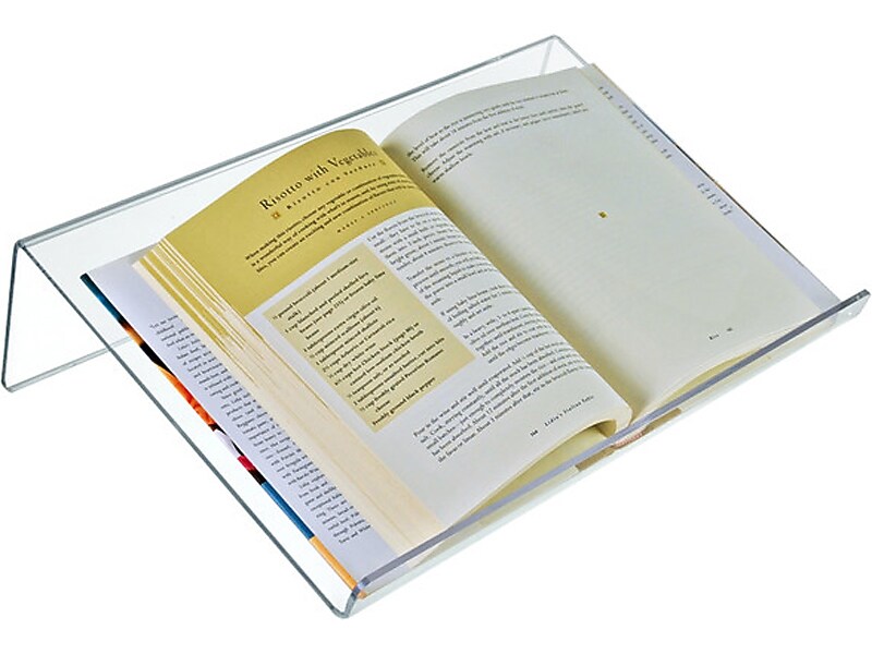 Azar Plastic Document Stand with Lip, Clear (515542)