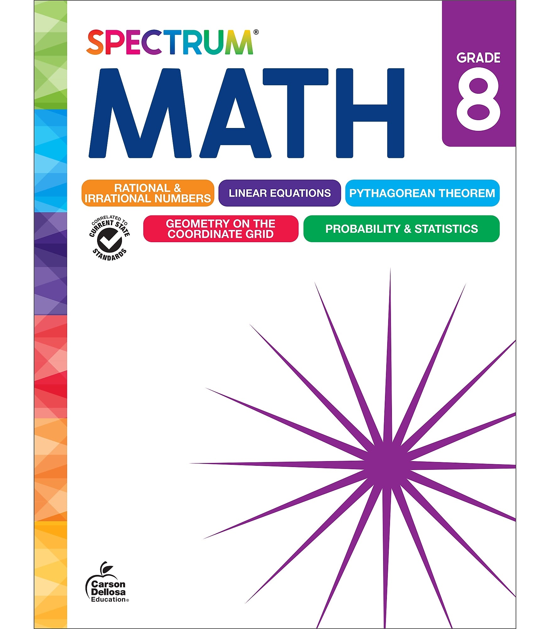 Spectrum Math Workbook, Grade 8 Paperback (705507)