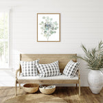 Amanti Art Eucalyptus III Cool by Danhui Nai Framed Canvas Wall Art Print, 23" x 28" (A42677089685)