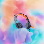 Logitech Zone Learn USB-A Stereo Computer Headset, Blue/Orange (981-001362)