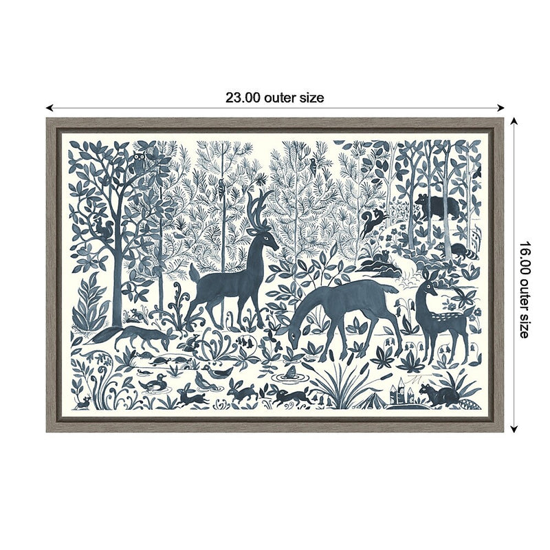 Amanti Art Forest Life I by Miranda Thomas Framed Canvas Wall Art Print, 23" x 16" (A42674078919)