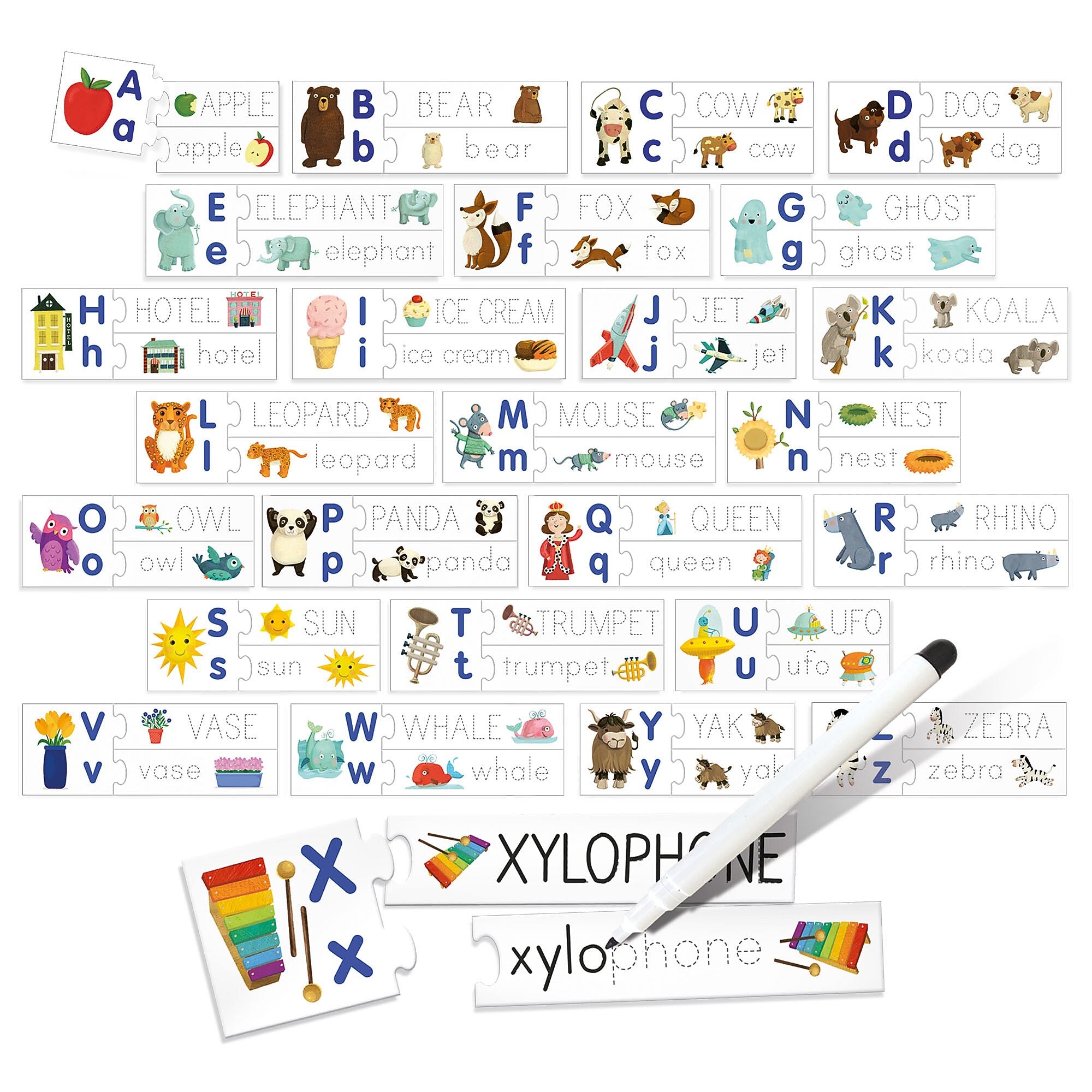 Headu Read & Write Puzzles, 79/Set (HDUEN20966)