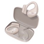 JVC Nearphones Wireless Noise Canceling Over-Ear Earphones, Bluetooth, Sand Beige (JVCHANP50TC)