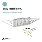 AdirOffice Steel Hanging Wall File, For Blueprint & Large-Format Files, White (617-WHI-KIT1)