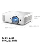 ViewSonic DLP Home and Business Projector, White (PA503HD)