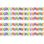 Teacher Created Resources Die-Cut Border Trim, 2.75" x 2.92', Colorful Alphabet, 12/Pack, 6 Packs/Bundle (TCR6916-6)