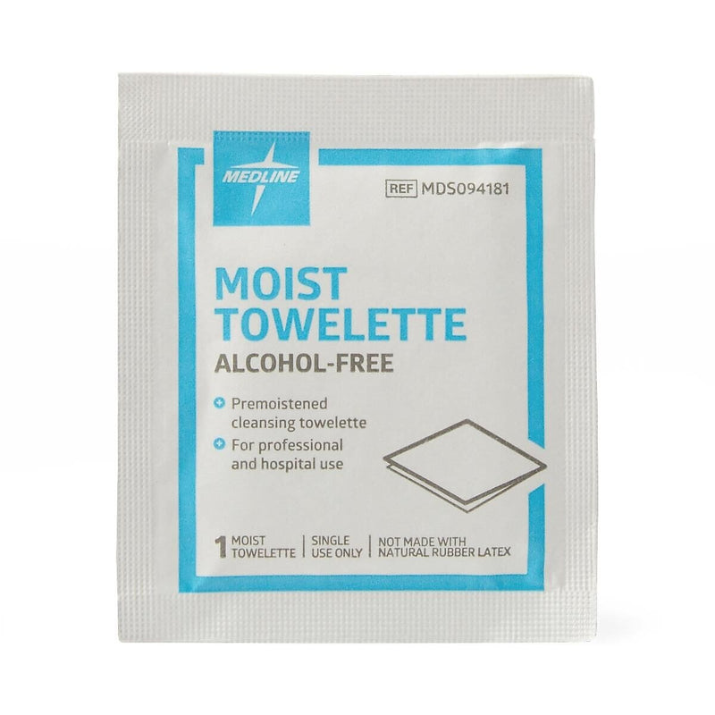 Medline Alcohol-Free Moist Towelettes, 100/Box (MDS094181H)