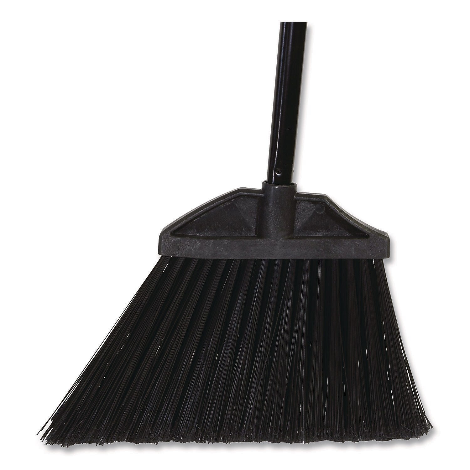 Boardwalk 11.5" Polyethylene Terephthalate Bristle Flagged Angled Broom, Black (6410-6-BWK)
