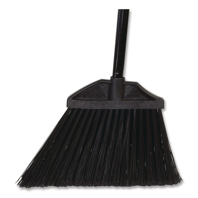 Boardwalk 11.5" Polyethylene Terephthalate Bristle Flagged Angled Broom, Black (6410-6-BWK)
