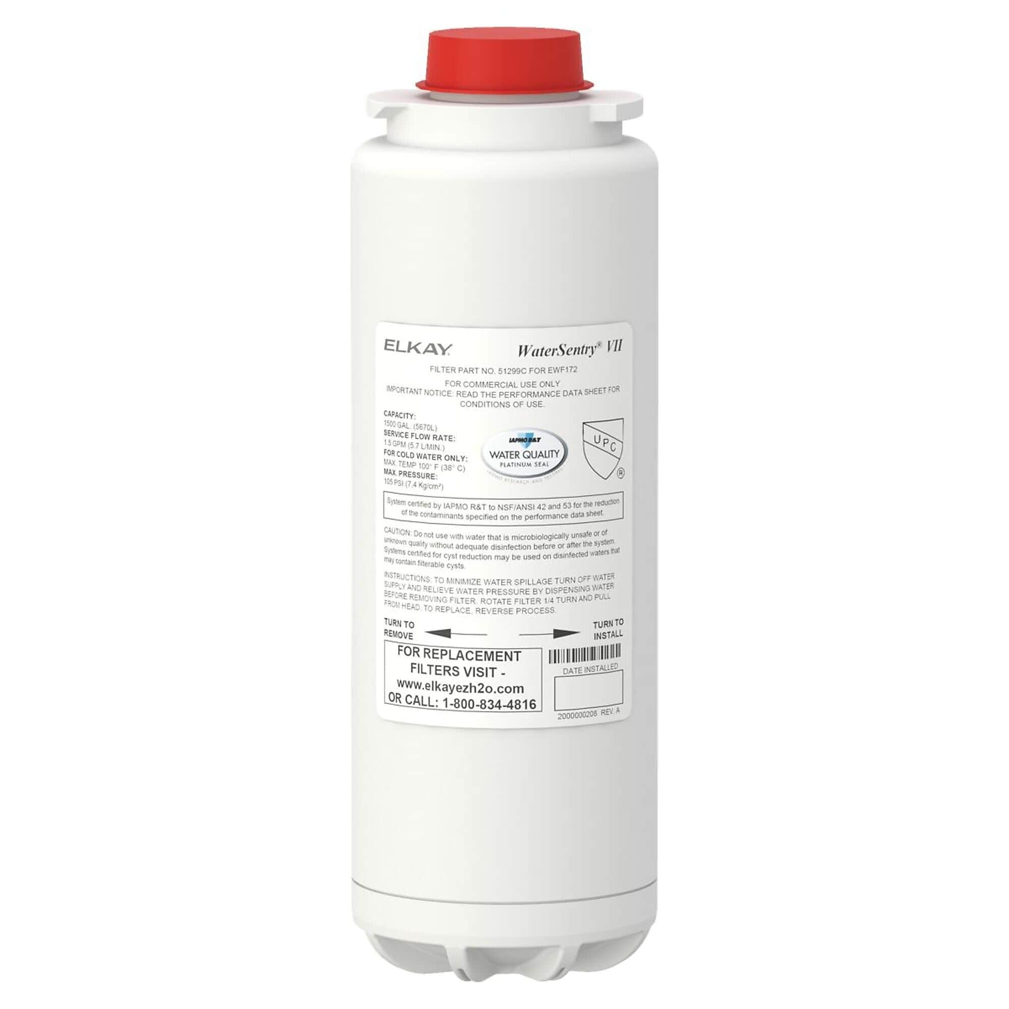 Elkay WaterSentry VII Replacement Filter Cartridge (51299C)