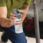 Rust-Oleum Stops Rust 5-in-1 Spray Paint, Satin Coastal Gray, 12 oz., 6/Carton (376872)