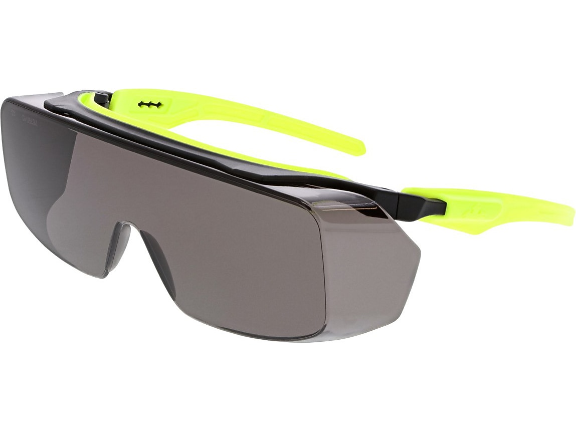 MCR Safety Klondike OTG Anti-Fog Safety Glasses, Over the Glasses, Gray Lens (135-OG222DC)