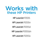 HP 05A Black Standard Yield Toner Cartridge, 2/Pack (CE505D)