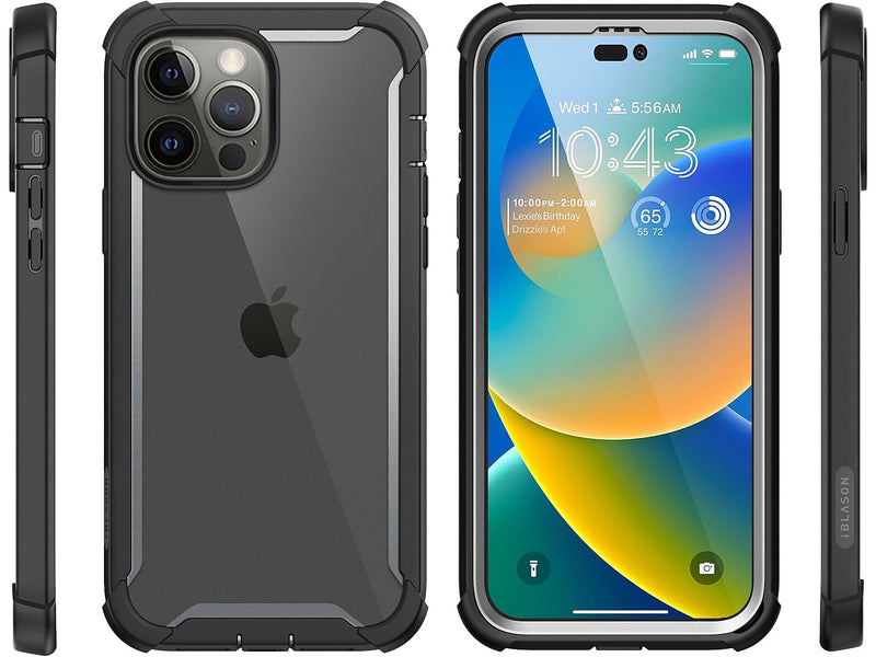 i-Blason Ares Black Case for iPhone 14 Pro Max (iPhone2022Pro-6.7-Ares-SP-Black)