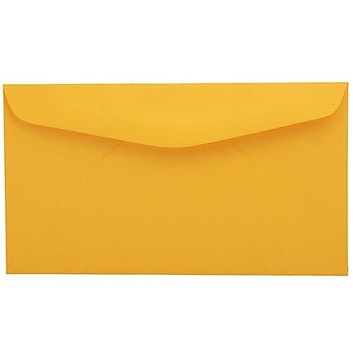 JAM Paper #6 3/4 Invitation Envelope 3 5/8" x 6 1/2", Goldenrod, 100/Pack (557612642d)