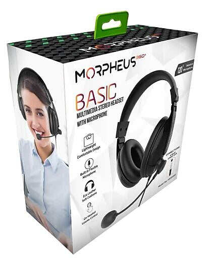 Morpheus 360 Basic Multimedia Stereo Headset  Over Ear Black (HS3000S)