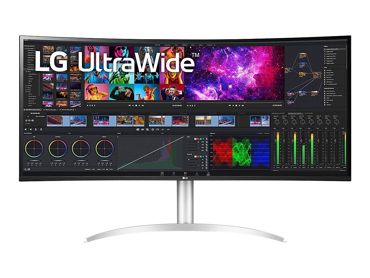 LG 39.7" Curved 4K Ultra HD LED Monitor (40BP95C-W)
