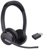 Yealink WH64 Hybrid Dual Wireless Noise Canceling Bluetooth Stereo Headset, USB-A & USB-C, MT Certified (1208685)