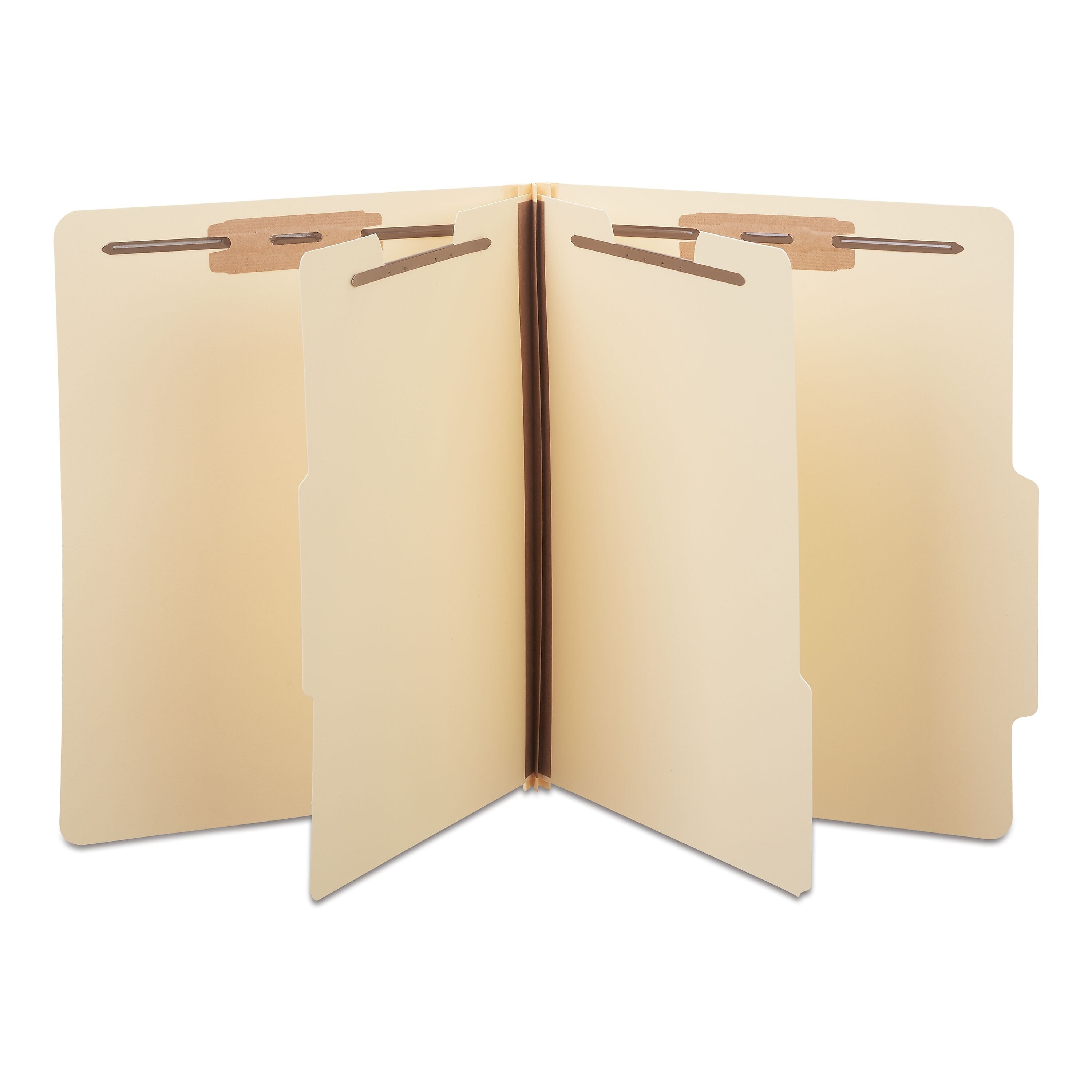 Staples® Classification Folder, 2-Dividers, 2 1/2" Expansion, Letter Size, Manila, 10/Box (ST384872/384872)